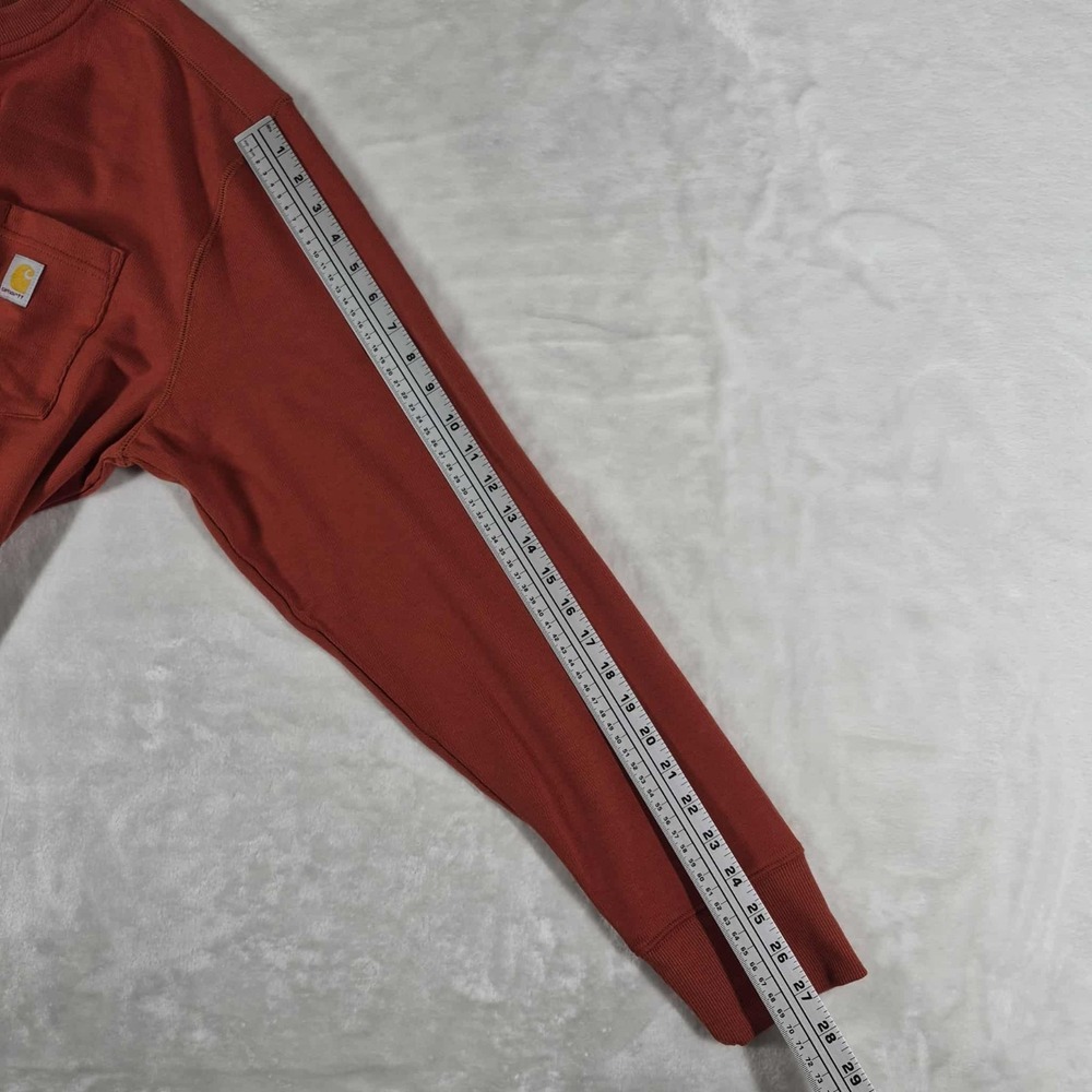 Carhartt Relaxed Heavyweight Long Sleeve Henley Thermal Shirt Men's 2XL Red NWOT - Picture 4 of 8